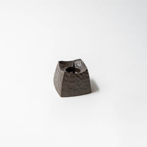 Iron Square Candle Holder Dark Brown - Sumitani Saburo Shouten-Candle Holder-Sumitani Saburo Shouten-santoku nyc
