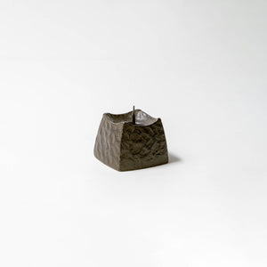 Iron Square Candle Holder Dark Brown - Sumitani Saburo Shouten-Candle Holder-Sumitani Saburo Shouten-santoku nyc