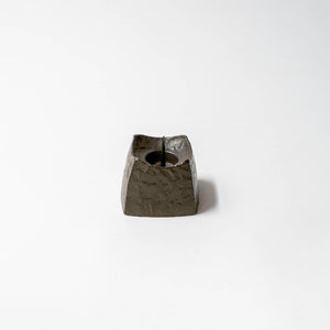 Iron Square Candle Holder Dark Brown - Sumitani Saburo Shouten-Candle Holder-Sumitani Saburo Shouten-santoku nyc