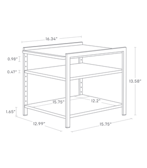 Three-Tier Cabinet Storage Rack 14" H, Steel - Yamazaki Home-Shelving-Yamazaki Home-White-santoku nyc