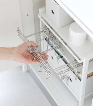 Three-Tier Cabinet Storage Rack 14" H, Steel - Yamazaki Home-Shelving-Yamazaki Home-White-santoku nyc