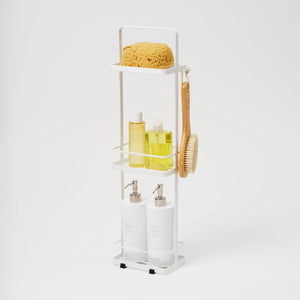 Three-Tier Shower Caddy 26" H, Steel - Yamazaki Home-Shower Caddy-Yamazaki Home-White-santoku nyc
