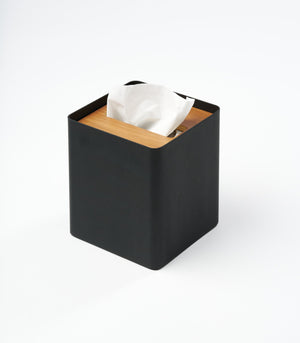 Square Tissue Box Cover, Steel-Tissue Case-Yamazaki Home-santoku nyc