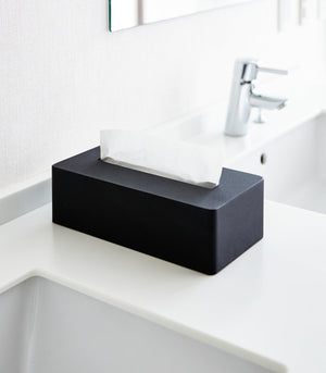 Tissue Case, Steel - Yamazaki Home-Tissue Case-Yamazaki Home-Black-SANTOKU NYC