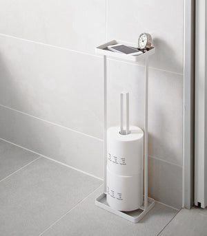 Toilet Paper Stand, Steel-Toilet Paper Stocker-Yamazaki Home-santoku nyc