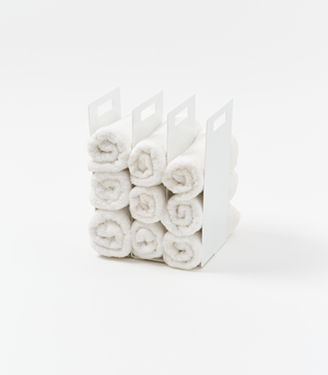 Towel Storage Organizer, Steel-Closet Organizer-Yamazaki Home-santoku nyc