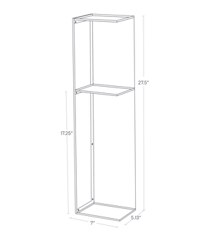 TOWER Bathroom Organizer, Steel - Yamazaki Home-Toilet Paper Stocker-Yamazaki Home-White-santoku nyc