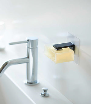Traceless Adhesive Magnetic Soap Holder - Yamazaki Home-Traceless Adhesive-Yamazaki Home-Black-santoku nyc