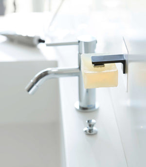 Traceless Adhesive Magnetic Soap Holder - Yamazaki Home-Traceless Adhesive-Yamazaki Home-Black-santoku nyc