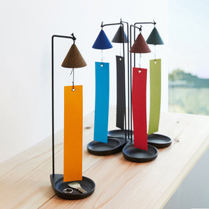 Triangle Tabletop Cast Iron Wind Chime - Chushin Kobo-Bells-santoku nyc-santoku nyc