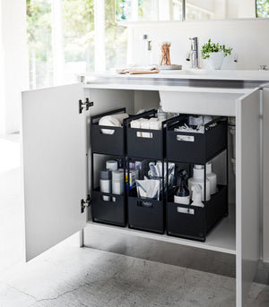 Two-Tier Cabinet Storage Basket - Yamazaki Home-Baskets and Bins-Yamazaki Home-santoku nyc
