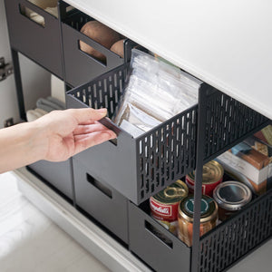 Two-Tier Cabinet Storage Basket - Yamazaki Home-Baskets and Bins-Yamazaki Home-santoku nyc