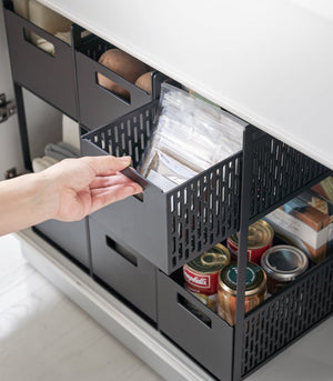 Two-Tier Cabinet Storage Basket - Yamazaki Home-Baskets and Bins-Yamazaki Home-santoku nyc