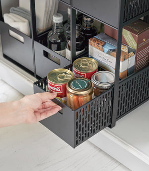 Two-Tier Cabinet Storage Basket - Yamazaki Home-Baskets and Bins-Yamazaki Home-santoku nyc