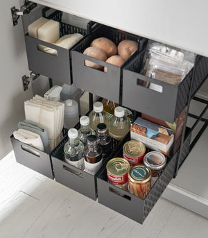Two-Tier Cabinet Storage Basket - Yamazaki Home-Baskets and Bins-Yamazaki Home-santoku nyc
