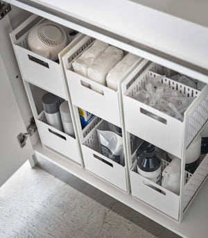 Two-Tier Cabinet Storage Basket - Yamazaki Home-Baskets and Bins-Yamazaki Home-santoku nyc
