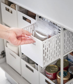 Two-Tier Cabinet Storage Basket - Yamazaki Home-Baskets and Bins-Yamazaki Home-santoku nyc