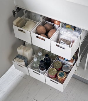 Two-Tier Cabinet Storage Basket - Yamazaki Home-Baskets and Bins-Yamazaki Home-santoku nyc