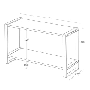 Steel & Wood Two-Tier Riser - Yamazaki Home-Countertop Shelf-Yamazaki Home-santoku nyc