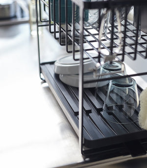 Two-Tier Steel Wire Dish Rack - Yamazaki Home-Dish Rack-Yamazaki Home-SANTOKU NYC