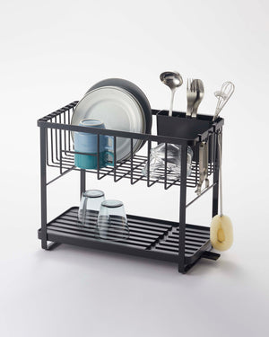 Two-Tier Steel Wire Dish Rack - Yamazaki Home-Dish Rack-Yamazaki Home-SANTOKU NYC