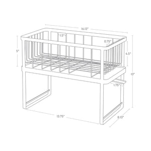 Two-Tier Steel Wire Dish Rack - Yamazaki Home-Dish Rack-Yamazaki Home-SANTOKU NYC