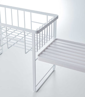 Two-Tier Steel Wire Dish Rack-Dish Rack-Yamazaki Home-White-santoku nyc