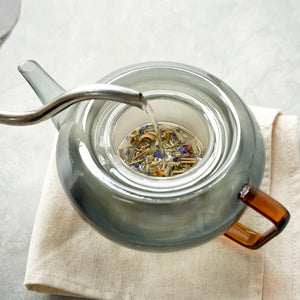 TWO TONE Heat-Resistant Glass Tea Pot - amabro