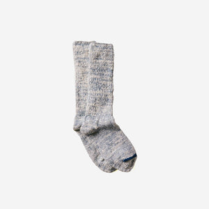 Unisex "Garabou" Organic Cotton Slipper Socks- yahae-Socks-yahae-Indigo-S-SANTOKU NYC