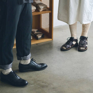 Unisex "Garabou" Organic Cotton Slipper Socks- yahae-Socks-yahae-SANTOKU NYC