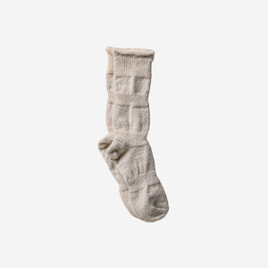 Unisex Alpaca Linen "Ploot" Socks- yahae-Socks-yahae-Natural White-S-SANTOKU NYC