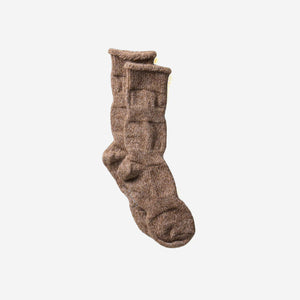 Unisex Alpaca Linen "Ploot" Socks- yahae-Socks-yahae-Brown-S-SANTOKU NYC
