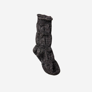 Unisex Alpaca Linen "Ploot" Socks- yahae-Socks-yahae-Black-S-SANTOKU NYC