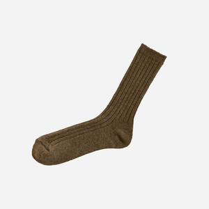 Unisex Cashmere Ribbed Socks - NISHIGUCHI-Socks-SANTOKU NYC