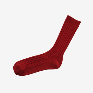 Unisex Cashmere Ribbed Socks - NISHIGUCHI-Socks-SANTOKU NYC