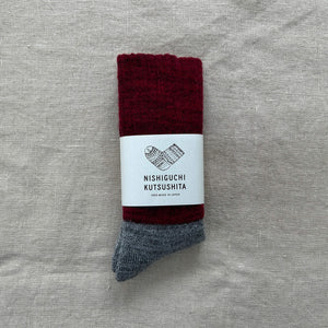 Unisex Mohair Wool Pile Socks - NISHIGUCHI-Socks-NISHIGUCHI-santoku nyc