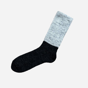 Unisex Mohair Wool Pile Socks - NISHIGUCHI-Socks-NISHIGUCHI-Light Gray-S-santoku nyc