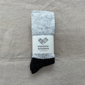 Unisex Mohair Wool Pile Socks - NISHIGUCHI-Socks-NISHIGUCHI-SANTOKU NYC