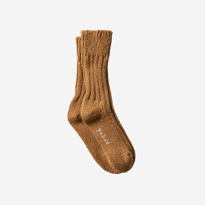 Unisex Organic Cotton Low Gauge Socks - yahae-Socks-yahae-Brown-S-SANTOKU NYC
