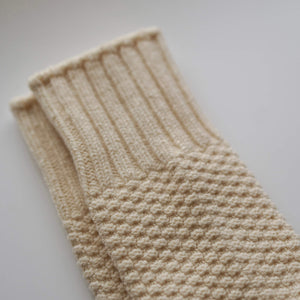 Unisex Recycled Wool & Cotton Boot Socks - NISHIGUCHI-Socks-NISHIGUCHI-santoku nyc