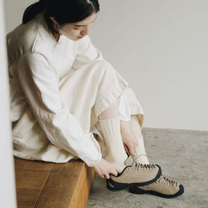 Unisex Recycled Wool & Cotton Boot Socks - NISHIGUCHI-Socks-NISHIGUCHI-santoku nyc