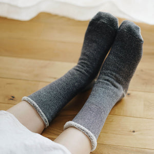 Unisex Silk Cotton Lounge Socks - NISHIGUCHI-Socks-SANTOKU NYC