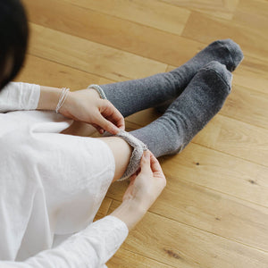 Unisex Silk Cotton Lounge Socks - NISHIGUCHI-Socks-SANTOKU NYC