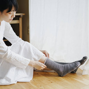 Unisex Silk Cotton Lounge Socks - NISHIGUCHI-Socks-SANTOKU NYC