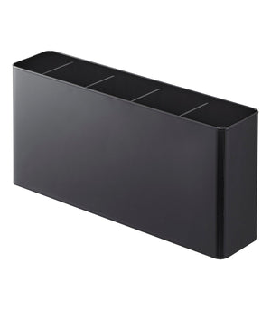 Utensil & Thin Cutting Board Holder, Steel-Utensil Holder-Yamazaki Home-Black-santoku nyc