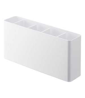 Utensil & Thin Cutting Board Holder, Steel-Utensil Holder-Yamazaki Home-White-santoku nyc