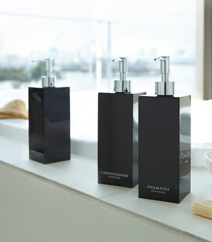 Square Shower Dispenser: Three Styles-Shower Dispenser-Yamazaki Home-santoku nyc
