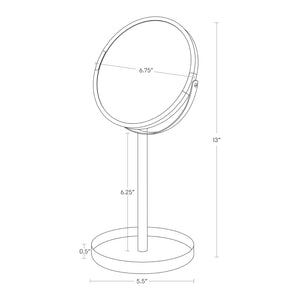 Vanity Mirror, Steel - Yamazaki Home-Mirror-Yamazaki Home-santoku nyc