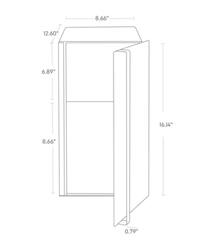 Vertical Bread Box, Steel - Yamazaki Home-Bread Box-Yamazaki Home-White-santoku nyc