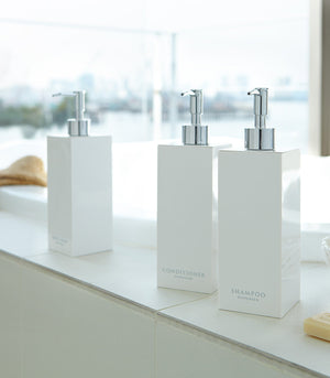 Square Shower Dispenser: Three Styles-Shower Dispenser-Yamazaki Home-santoku nyc